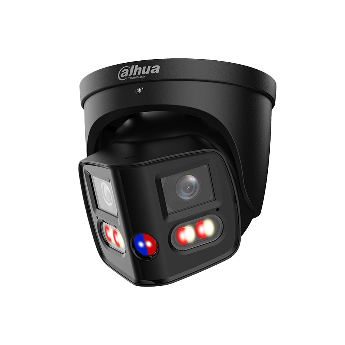 IPC-PDW3859-A180-AS-PV-B Telecamera IP Panoramica 8MP 180° TiOC Duo AI PoE+ Smart Dual Light IP67 nera - Dahua