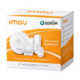 KIT-HOMEALARMKIT-5-N - Kit Allarme Smart Casa con Centralina, Sensori Porte Finestre, Sensore Movimento e Telecomando - Imou