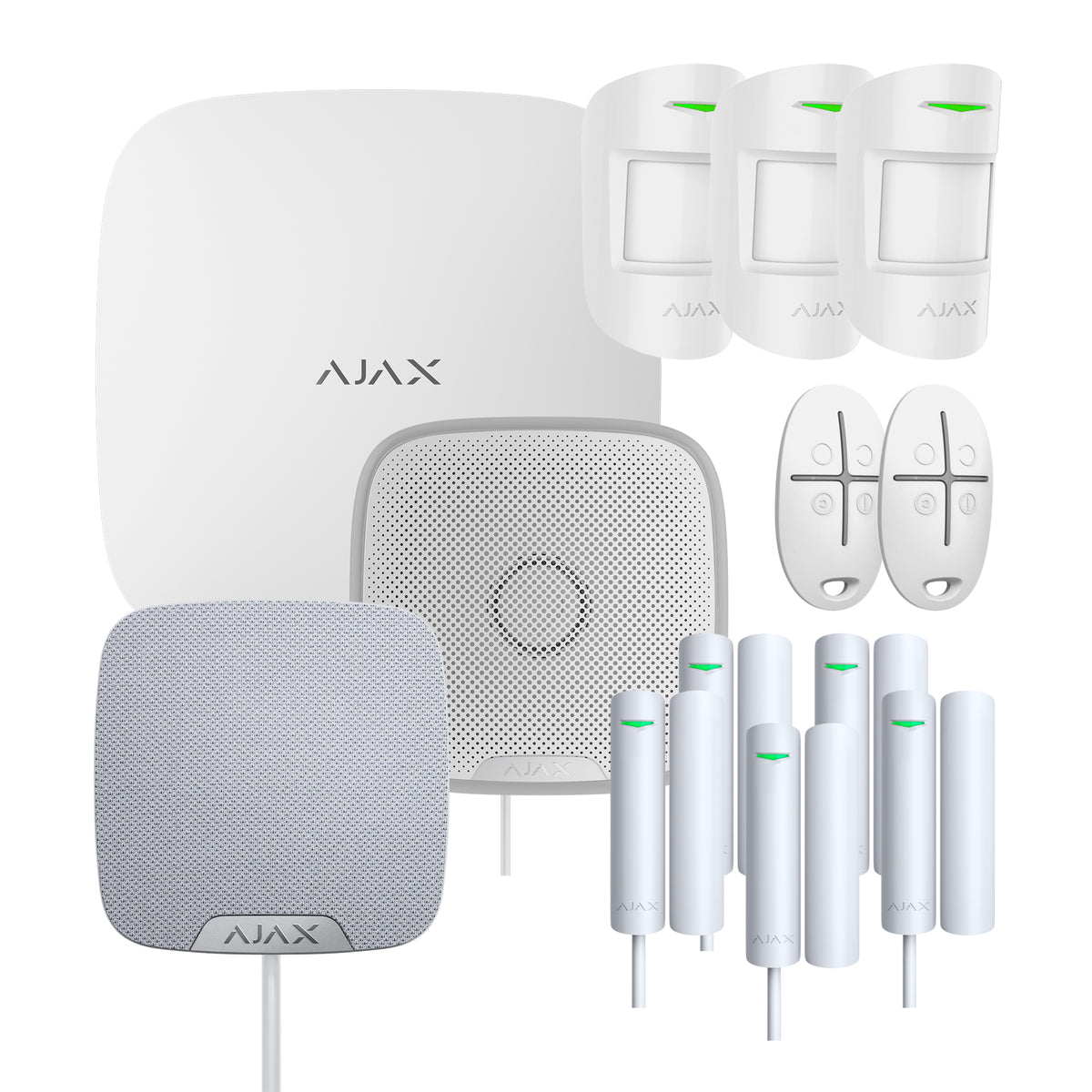 Kit AJAX_HUB_2_PLUS_W_FULL - Ajax Kit con Hub 2 Plus Hub2Plus colore Bianco