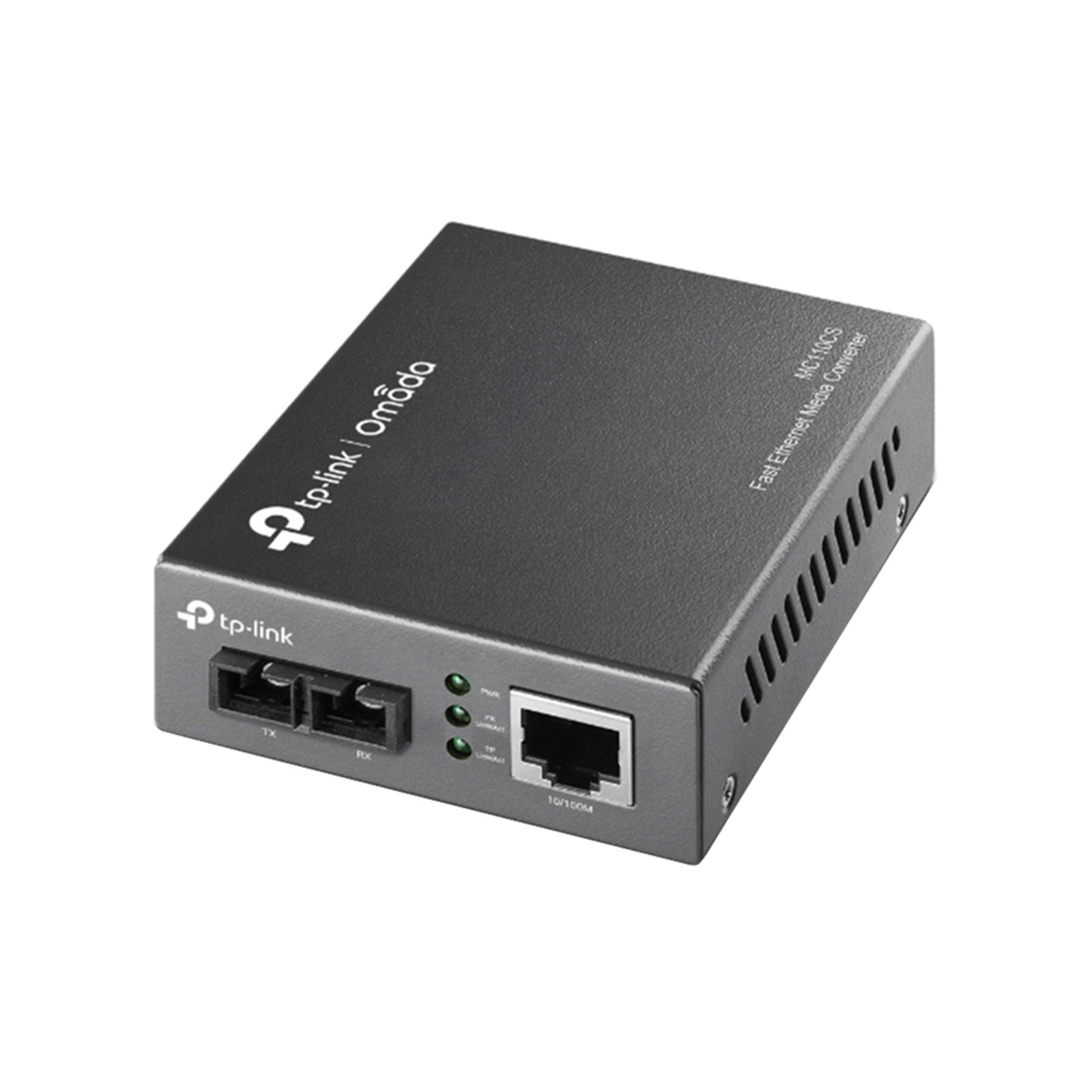 MC100CS - Media Converter Fast Ethernet Single-Mode per Connessioni Fibra fino a 20 km e Reti Aziendali Stabili - Omada
