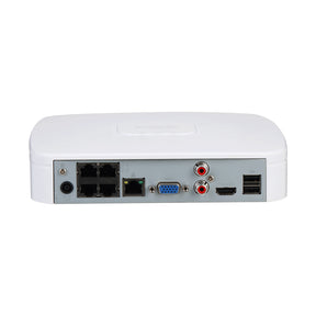 NVR4104-P-EI NVR 4 Canali PoE 16MP 4K H.265+ HDMI ONVIF EPTZ HDD 16TB Videosorveglianza IP - Dahua