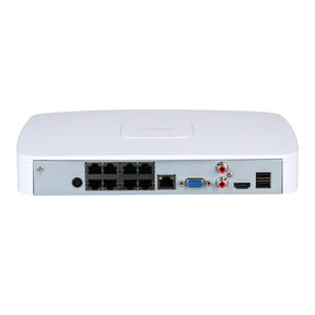 NVR4108-8P-EI WizSense NVR 8 Channel 16MP 4K with 8 PoE Ports 256Mbps HDMI 4K H.265+ ONVIF - Dahua