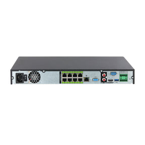 NVR5208-8P-EI2 NVR 8 Canali PoE 32MP WizSense AI AcuPick ANPR HDMI 8K 2HDD PPE Detection Videosorveglianza - Dahua