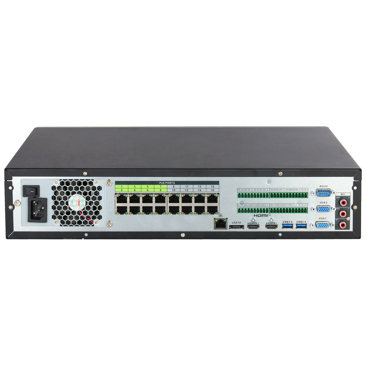 NVR5864-16P-EI2 - Videoregistratore di Rete 64 Canali 16 PoE con AI Deep Learning, AcuPick e Uscita HDMI 8K - Dahua