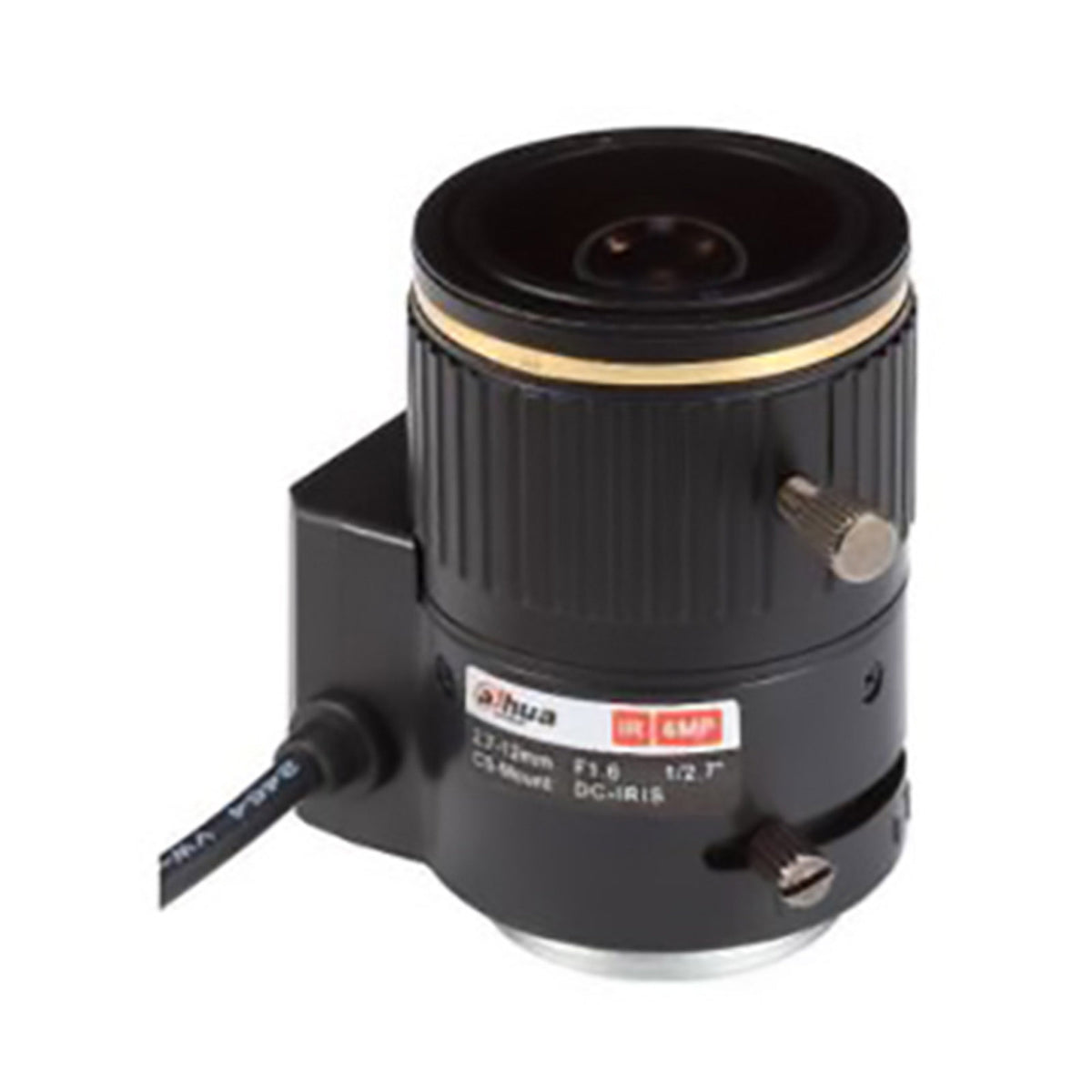 PFL2712-E6D - Obiettivo 2.7-12mm 6MP Attacco CS Zoom e Focus Manuale per Telecamere Videosorveglianza - Dahua