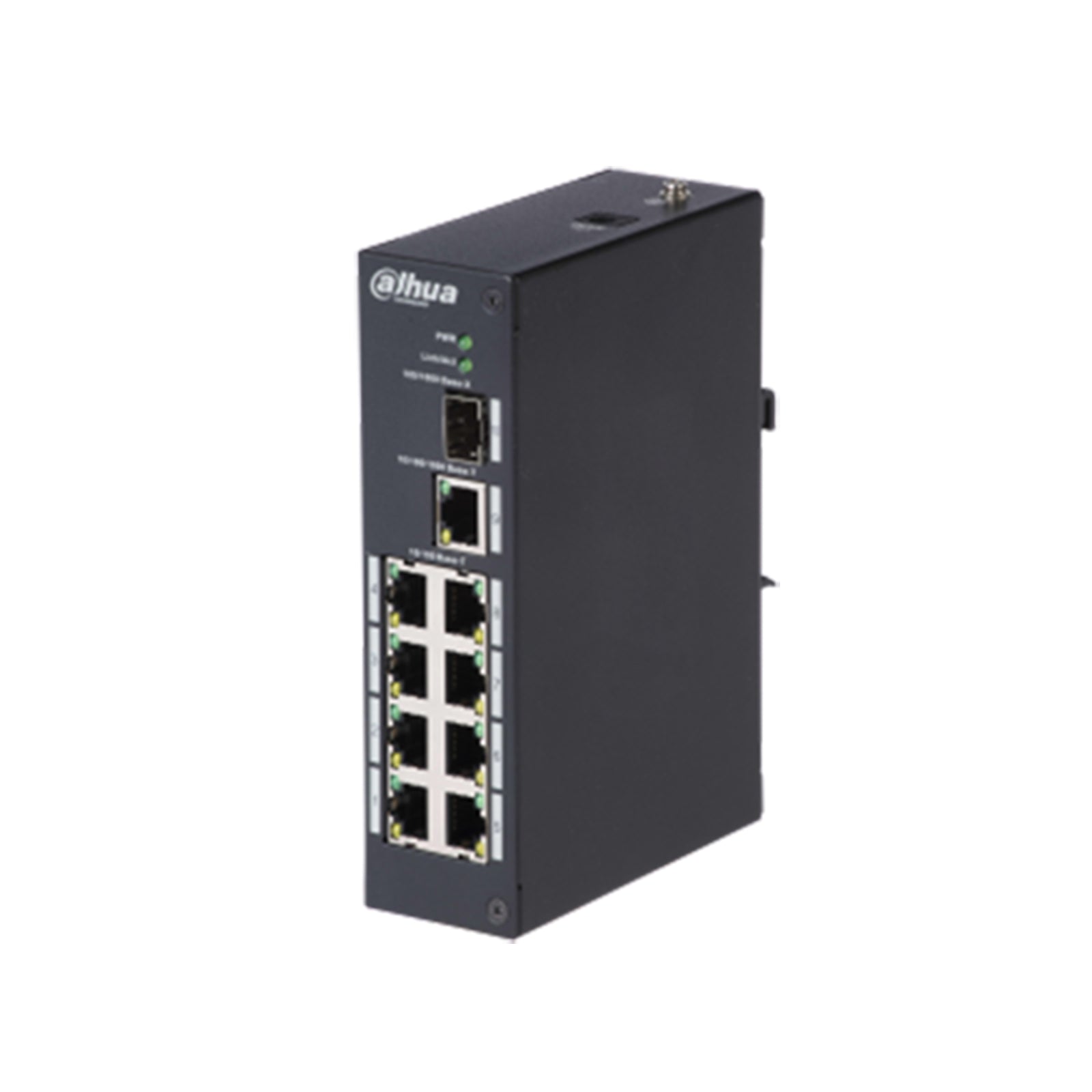 PFS3110-8T - Switch 8 porte ethernet + 1 SFP + 1 uplink industriale - Dahua