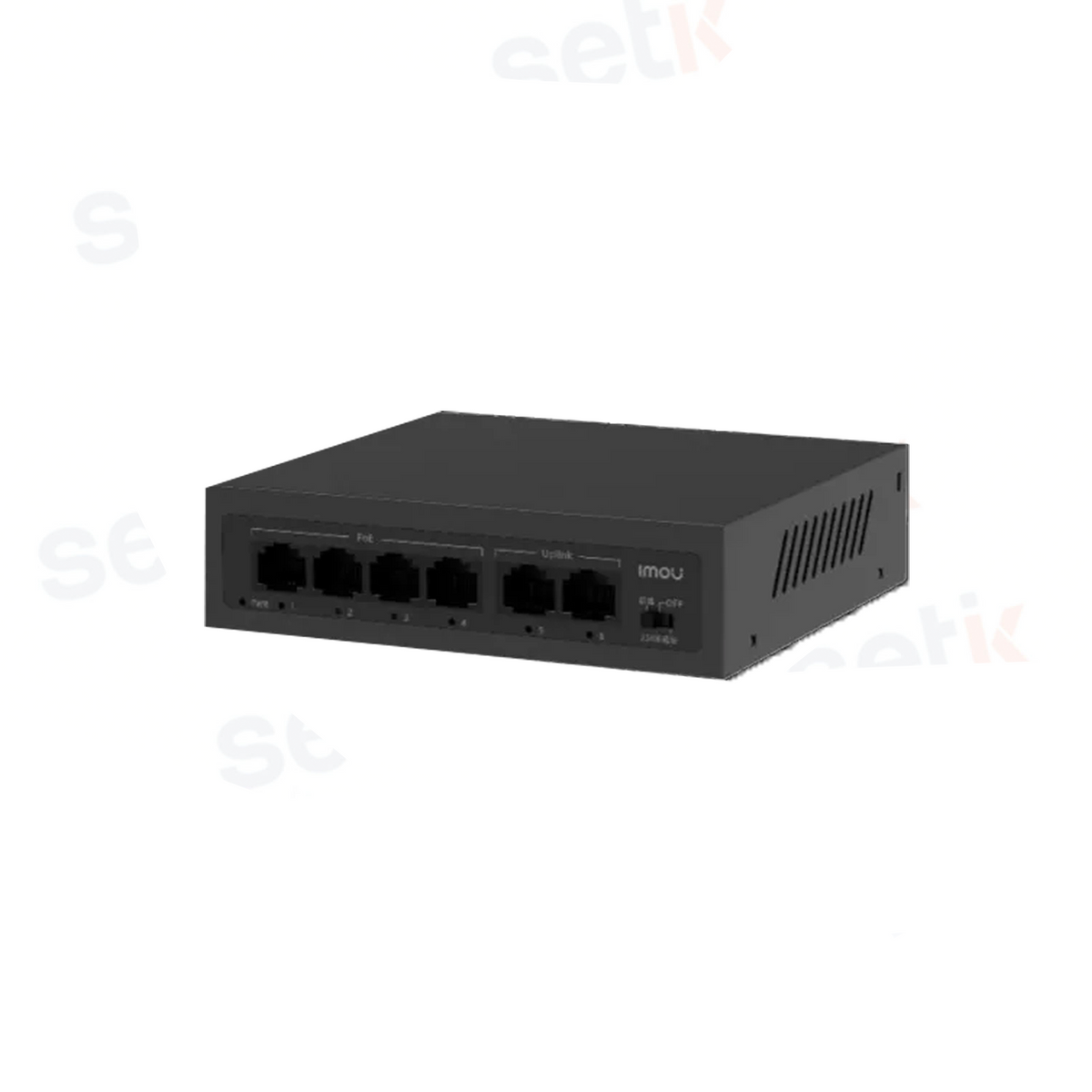 SF106P-45-IMOU - Switch PoE 45W con 4 Porte PoE e 2 Uplink, 802.3af/at, Ideale per Videosorveglianza - Imou