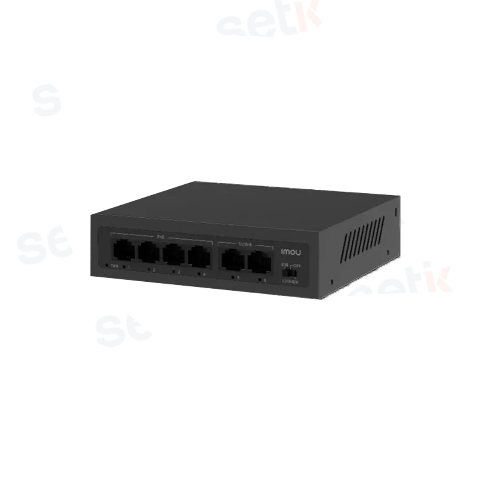 SF106P-45-IMOU - Switch PoE 45W con 4 Porte PoE e 2 Uplink, 802.3af/at, Ideale per Videosorveglianza - Imou