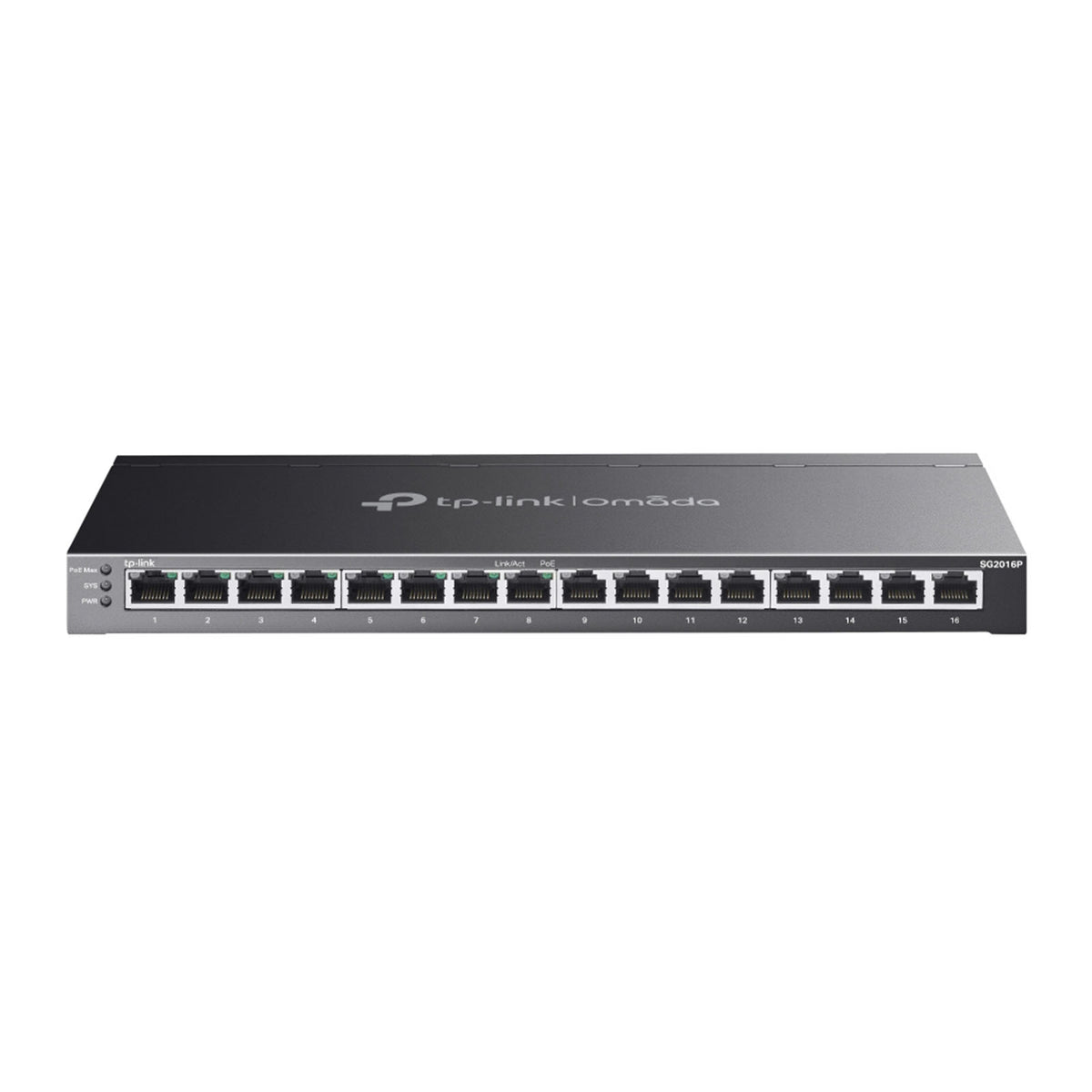 SG2016P - Switch Layer 2 Smart Managed PoE+ con 16 Porte Gigabit, 2 Slot SFP e Gestione Cloud SDN - Omada