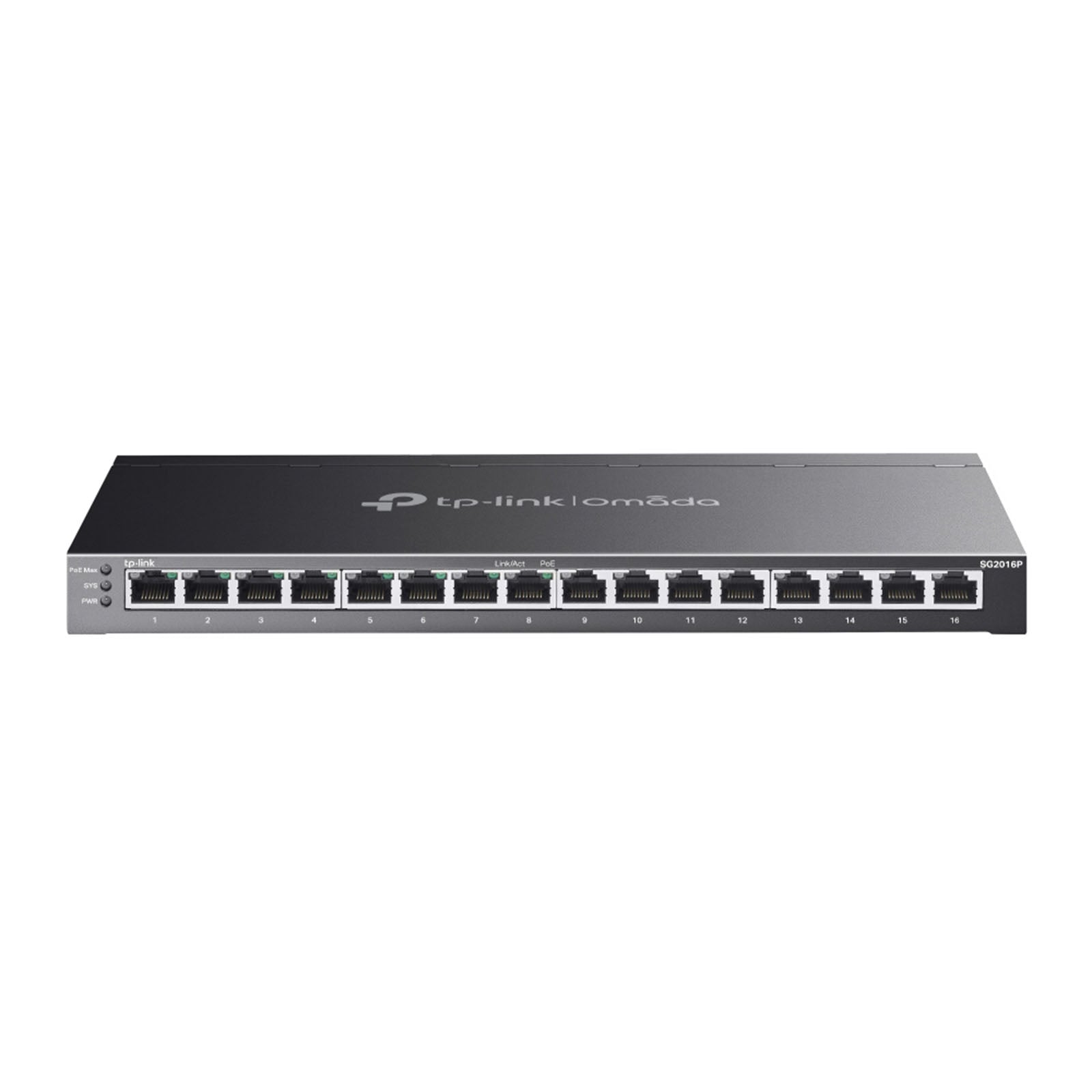 SG2016P - Switch Layer 2 Smart Managed PoE+ con 16 Porte Gigabit, 2 Slot SFP e Gestione Cloud SDN - Omada