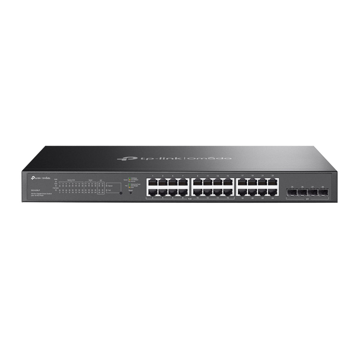 SG2428LP - Switch Layer 2 Smart Managed PoE+ con 24 Porte Gigabit, 4 Slot SFP e Gestione Cloud SDN - Omada