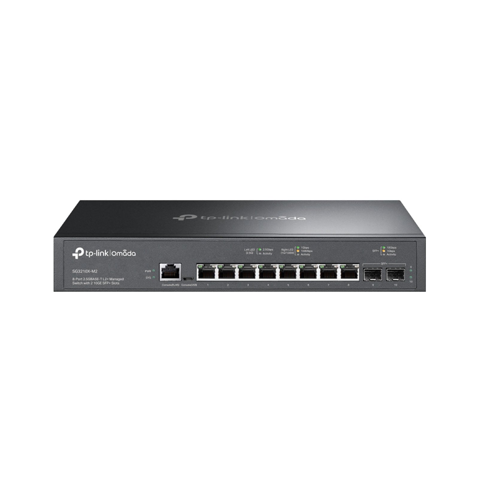 SG3210X-M2 - Switch Layer 2+ Managed con 8 Porte 2.5G, 2 Slot SFP+ 10G e Gestione Cloud SDN - Omada