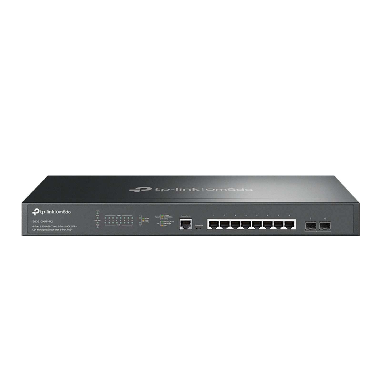 SG3210XHP-M2 - Switch Layer 2+ Managed PoE++ con 8 Porte 2.5G, 2 Slot SFP+ 10G e Gestione Cloud SDN - Omada
