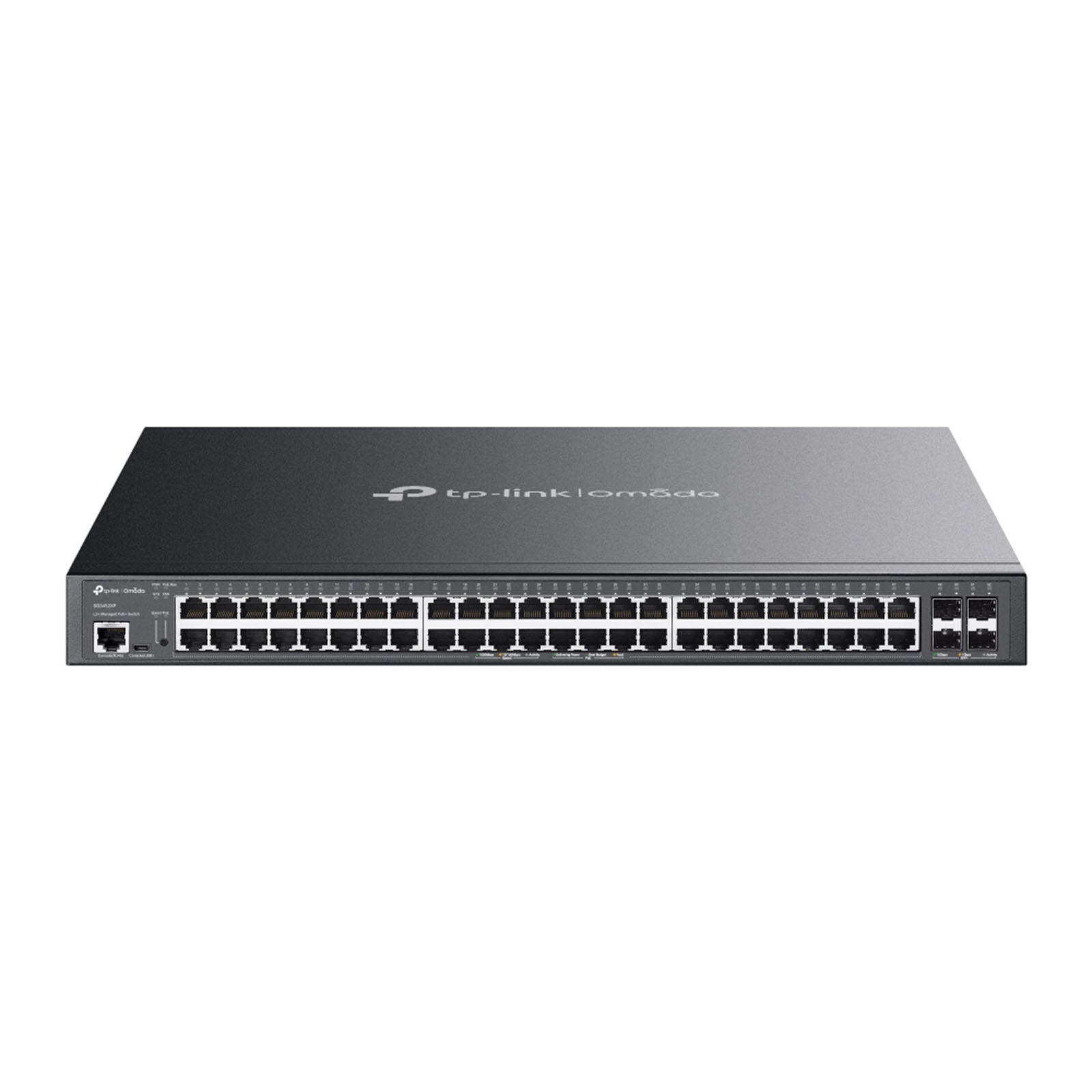 SG3452XP - Switch Layer 2+ Managed PoE+ con 48 Porte Gigabit, 4 Slot SFP+ 10G e Gestione Cloud SDN - Omada
