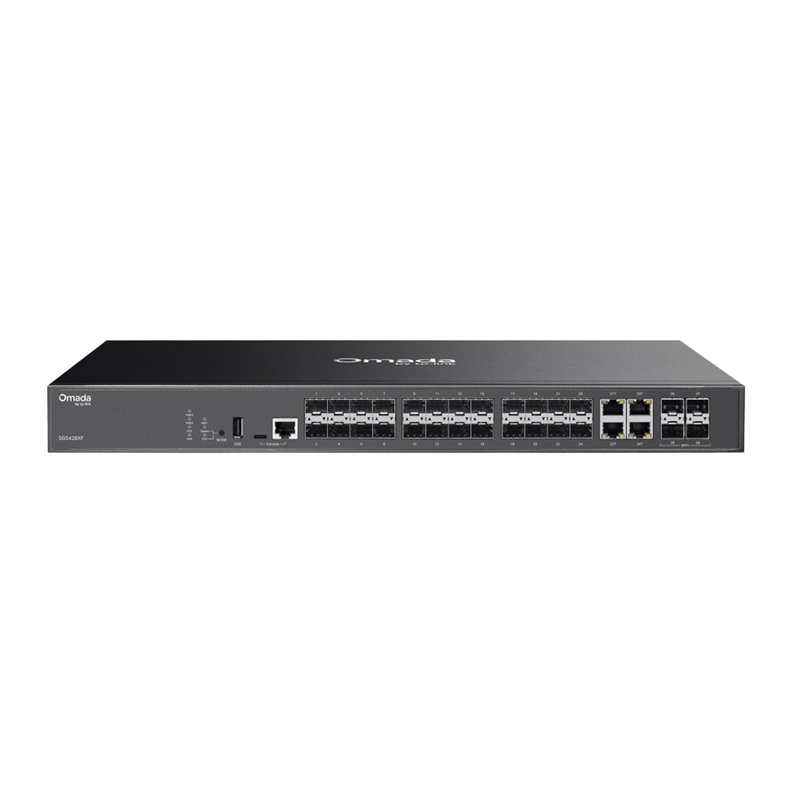 TP-Link Omada SG5428XF Switch Lite L3 20 SFP 4 Combo Gigabit 4 SFP+ 10G 128Gbps Stacking Omada SDN