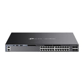 SG6428XHP - Switch Layer 3 Managed PoE++ con 24 Porte Gigabit, 4 Slot SFP+ 10G e Gestione Cloud SDN - Omada