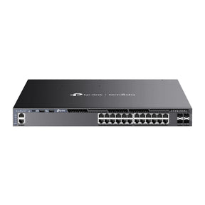 SG6428XHP - Switch Layer 3 Managed PoE++ con 24 Porte Gigabit, 4 Slot SFP+ 10G e Gestione Cloud SDN - Omada
