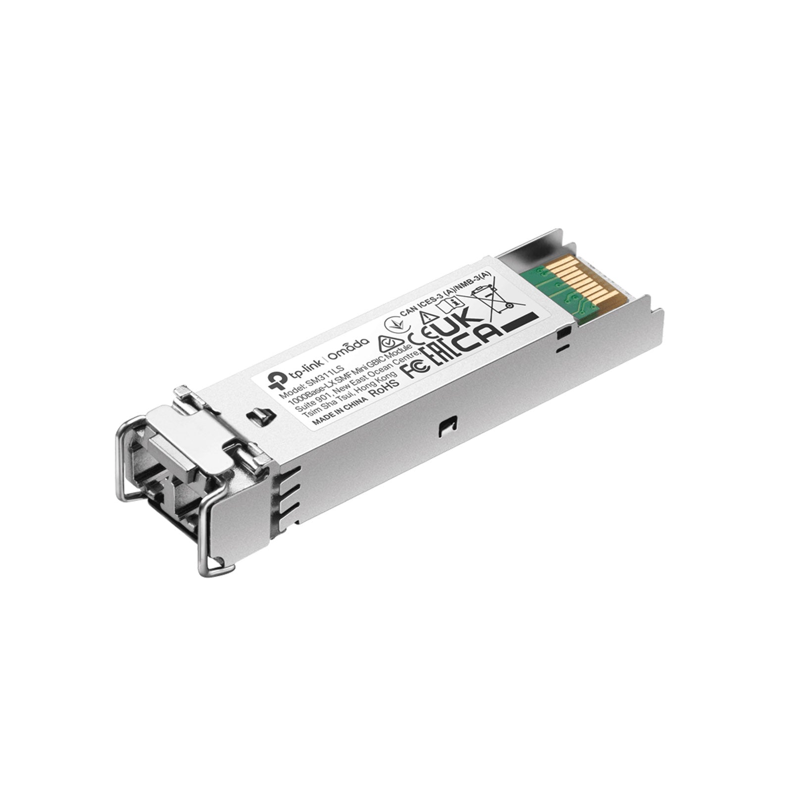TP-Link SM311LS Omada Modulo SFP Gigabit 1000BASE-LX, Fibra Monomodale 20km, DDM, Hot-Pluggable, IEEE 802.3z