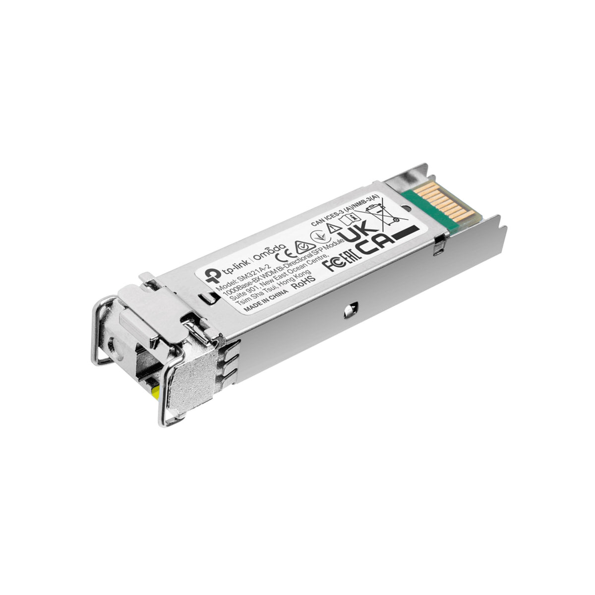SM321A-2 - SFP WDM Bi-Direzionale: Modulo Gigabit 1000BASE-BX su Fibra Monomodale fino a 2 km per Reti LAN e WAN - Omada