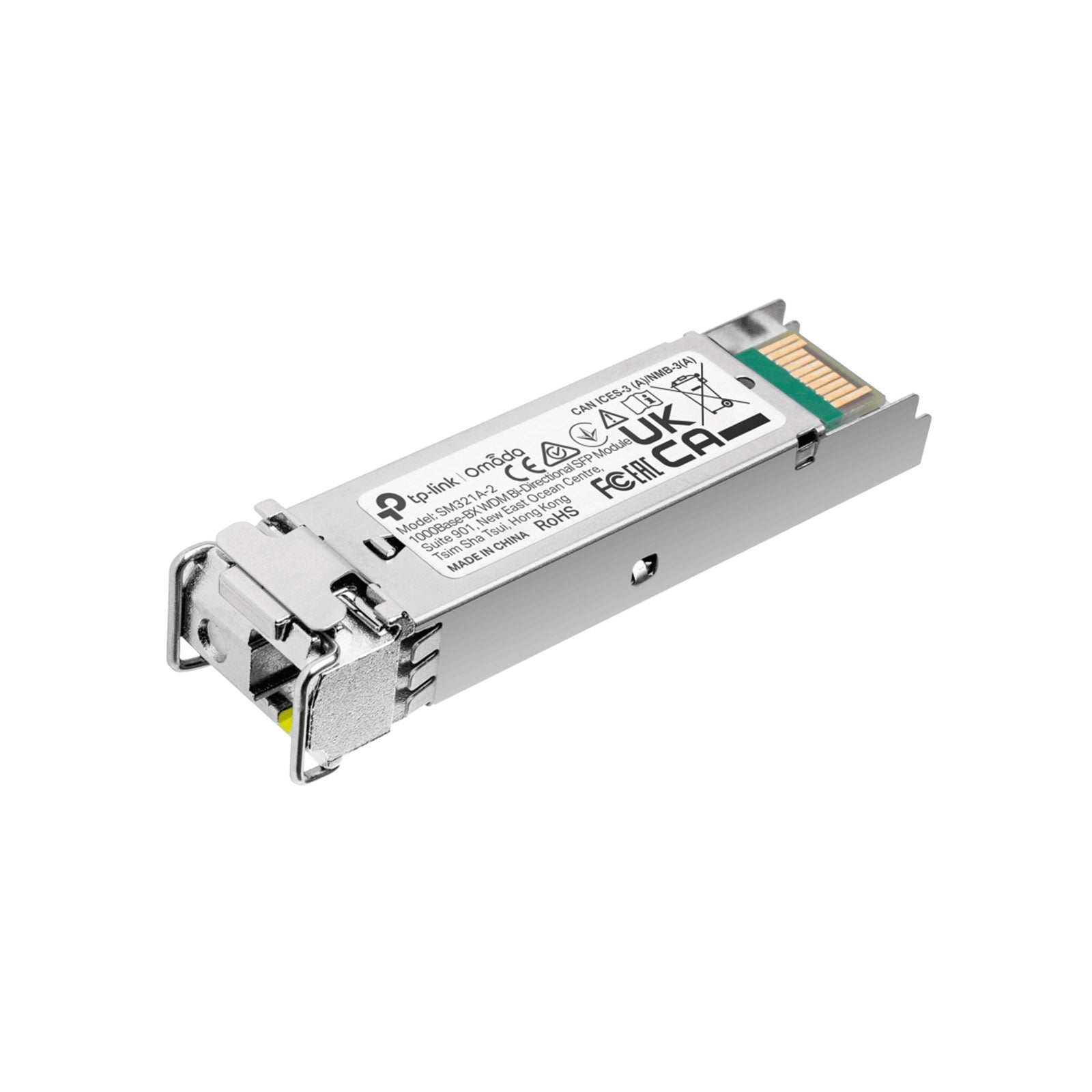 SM321A-2 - SFP WDM Bi-Direzionale: Modulo Gigabit 1000BASE-BX su Fibra Monomodale fino a 2 km per Reti LAN e WAN - Omada