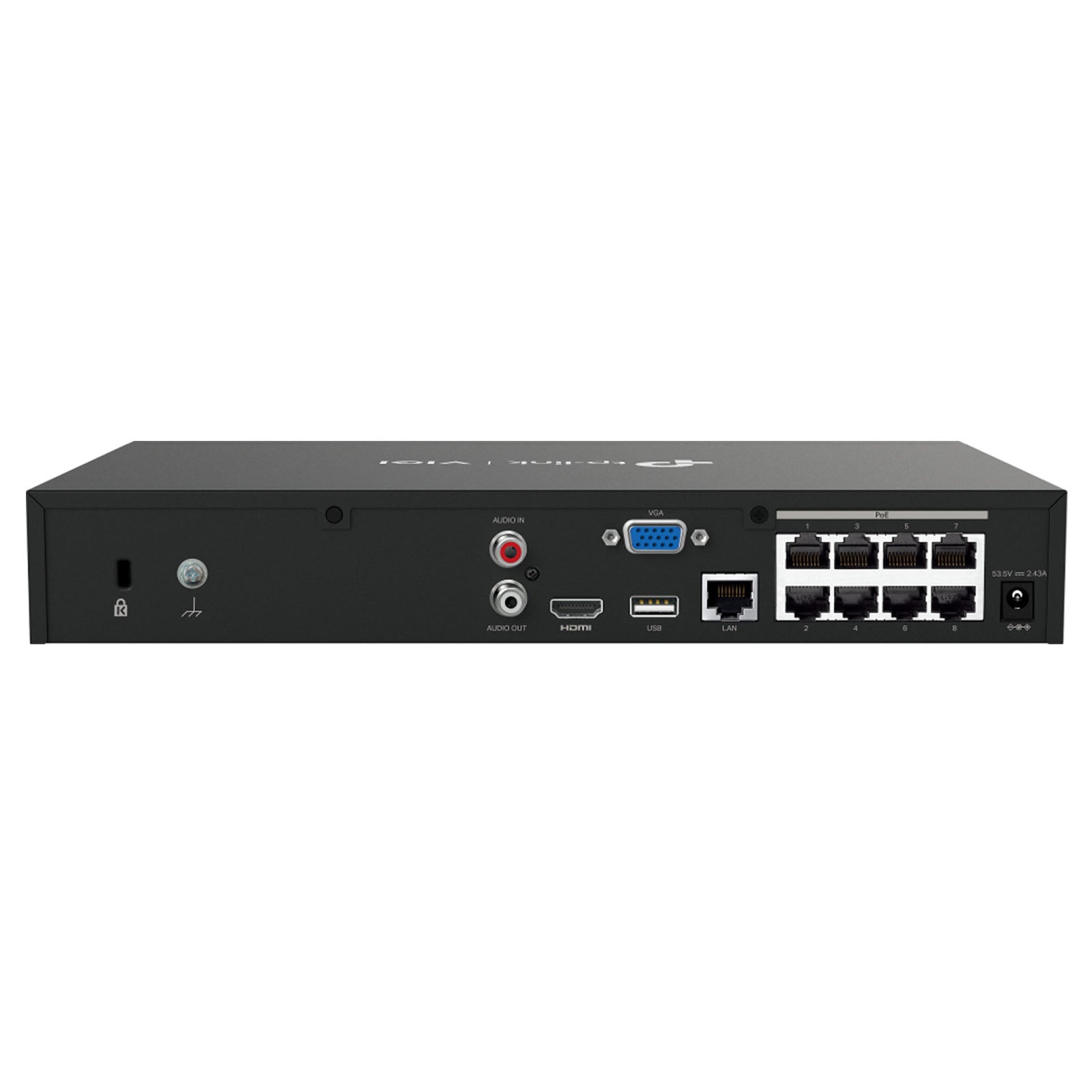 VIGI NVR1008H-8MP - NVR 4K 8 Canali PoE+ con Rilevamento Intelligente e Registrazione H.265+ - VIGI