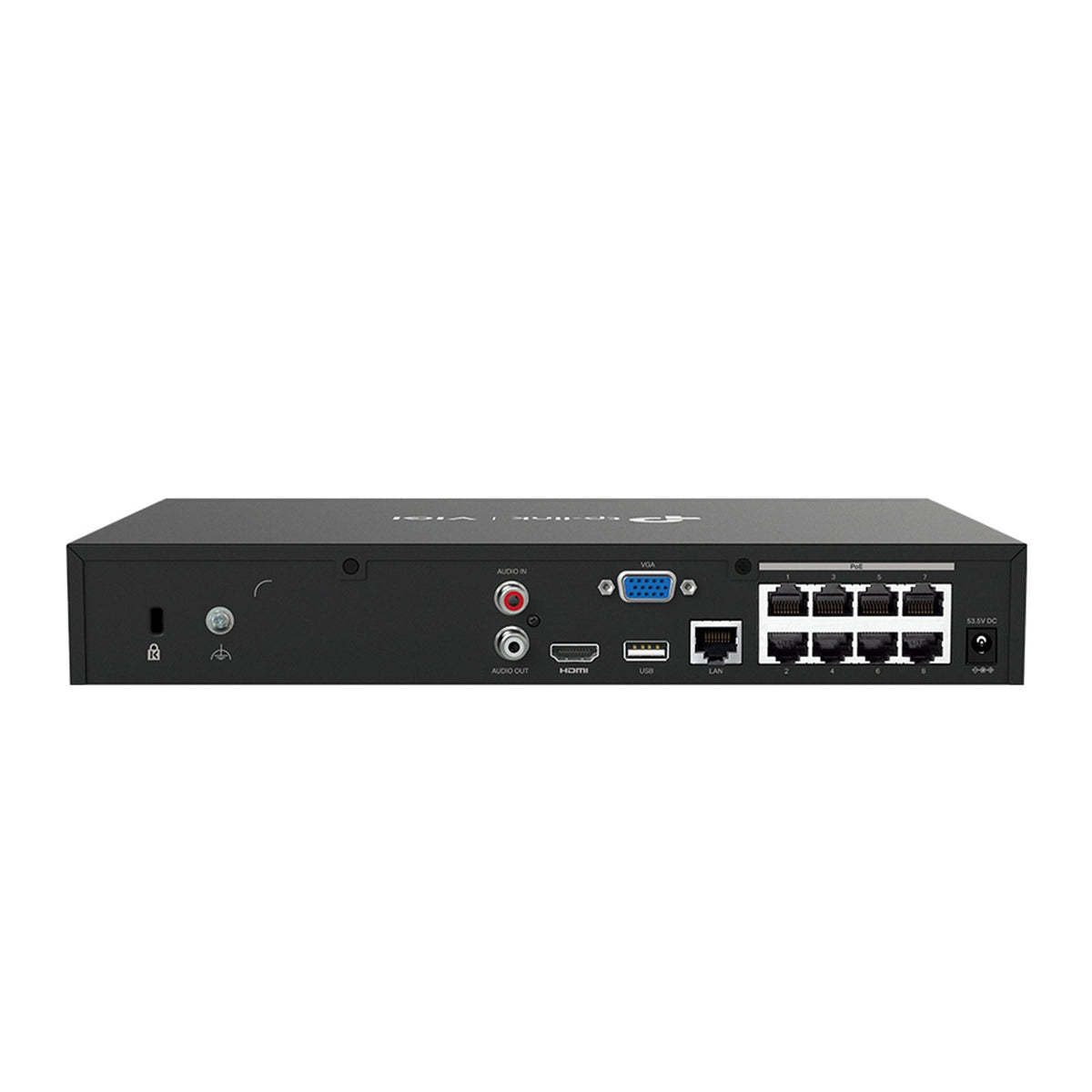 VIGI NVR1008H-8P - NVR IP PoE+ 8 Canali con AI Intelligente, Supporto 16MP, H.265+ e Rilevamento Persone e Veicoli - VIGI