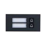 VTO4202FB-MB2 - Modulo di Espansione con 2 Pulsanti – Compatibile Dahua VTO4202F-X, IP65, IK07, Alluminio Nero
