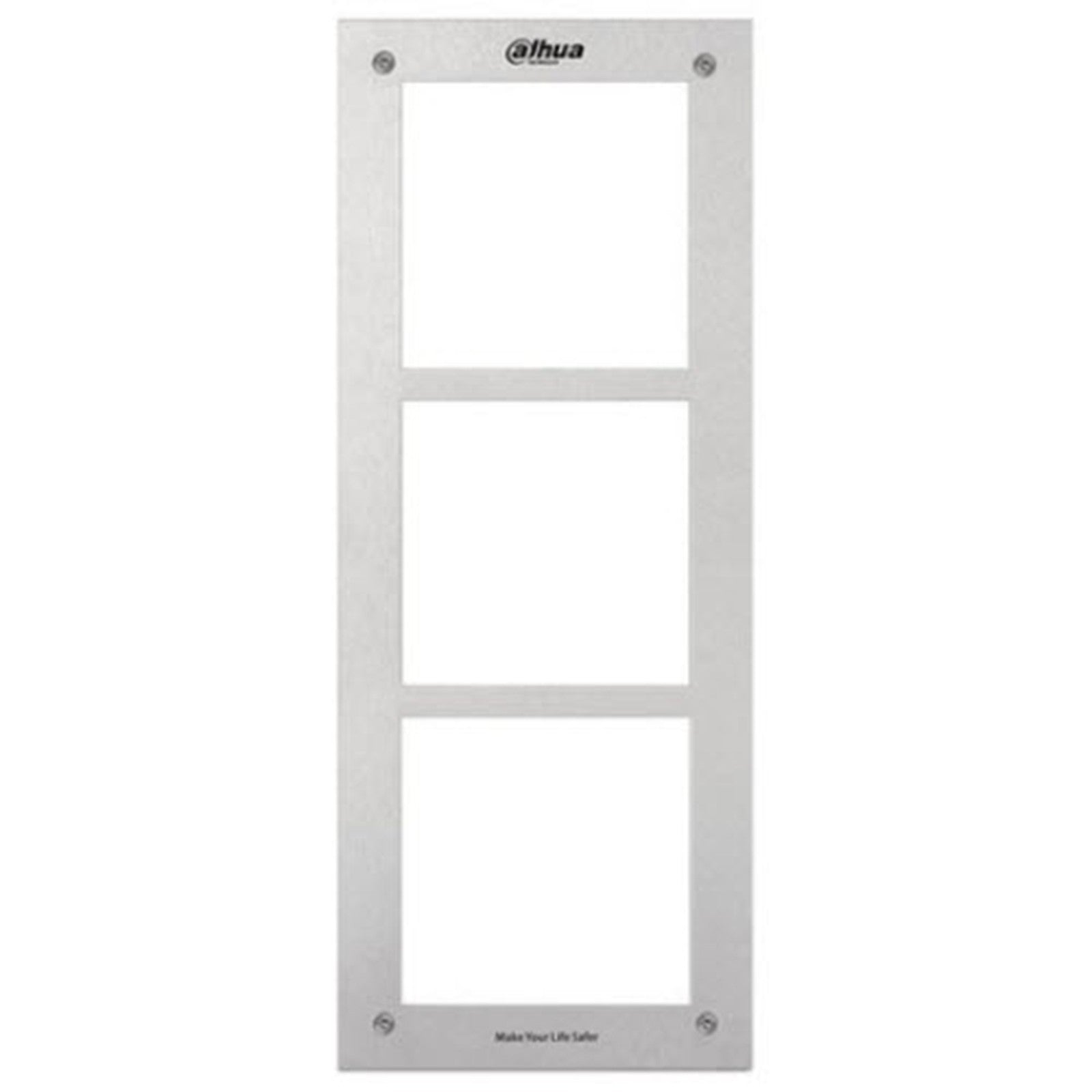 VTOF003 - Cornice in Acciaio a 3 Moduli per Postazioni Esterne VTO2000A con Protezione IK07 e IP54 - Dahua