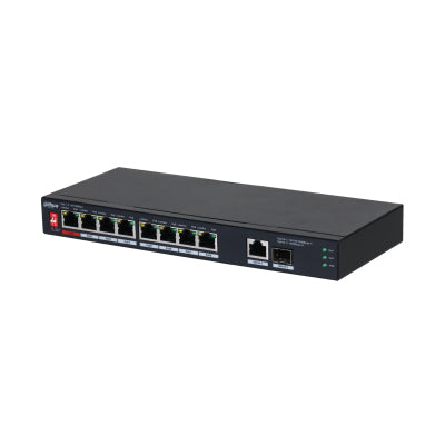 Dahua Technology PoE PFS3110-8ET1GT1GF-96 switch di rete Non gestito Gigabit Ethernet (10/100/1000) Supporto Power over Ethernet (PoE) Nero