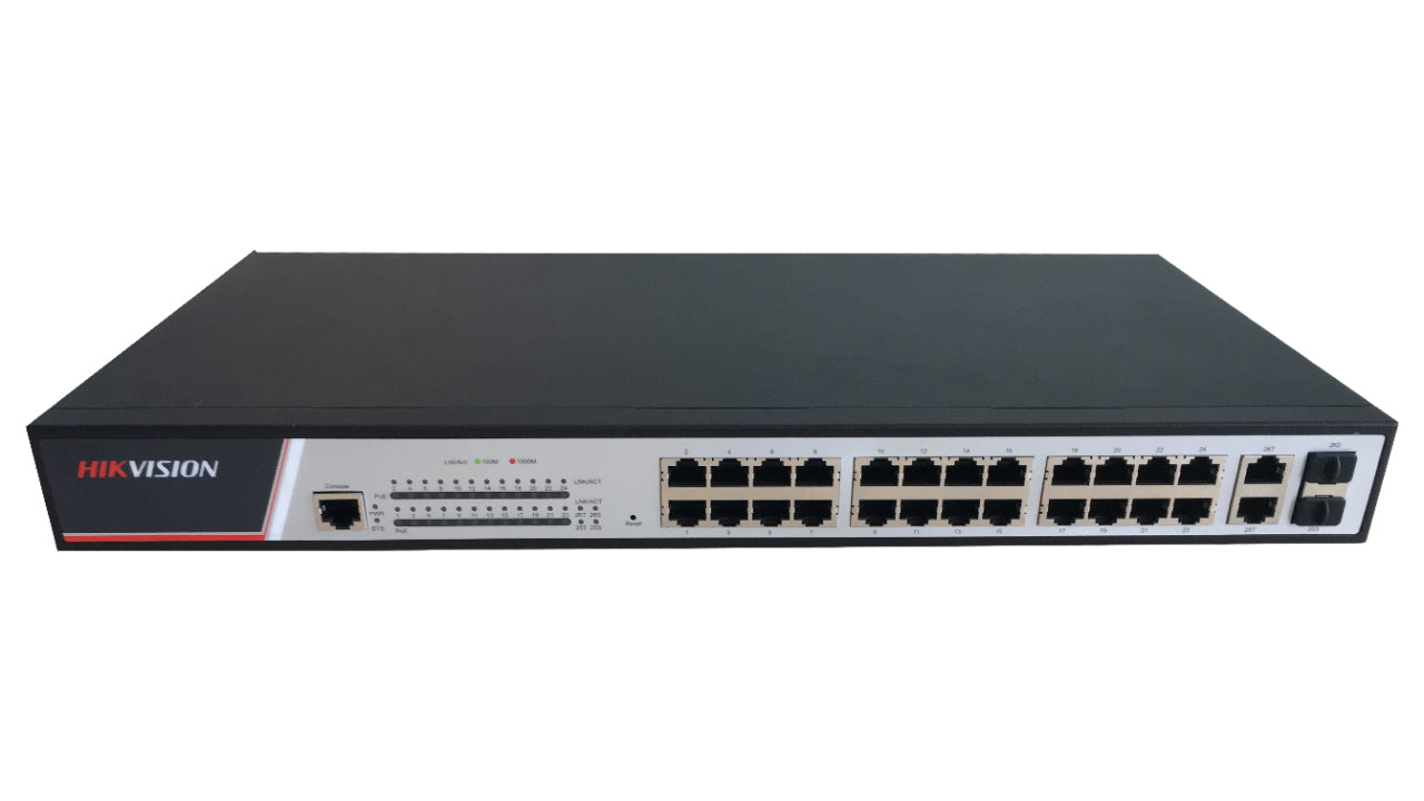 Hikvision Digital Technology DS-3E2326P switch di rete Gestito L2 Fast Ethernet (10-100) Supporto Power over Ethernet (PoE) Nero