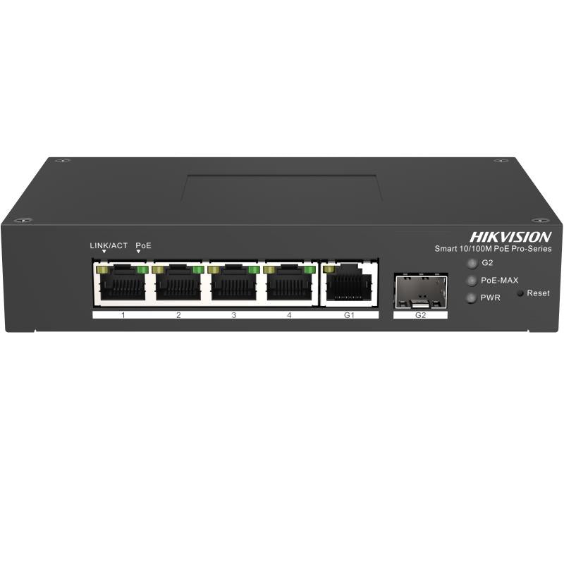 Hikvision Digital Technology DS-3T1306P-SI/HS switch di rete Gestito L2 Fast Ethernet (10/100) Supporto Power over Ethernet (PoE) Nero