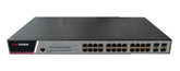 DS-3E2528P - Hikvision Digital Technology switch di rete Gestito Gigabit Ethernet (10-100-1000) Supporto Power over Ethernet (PoE) Nero