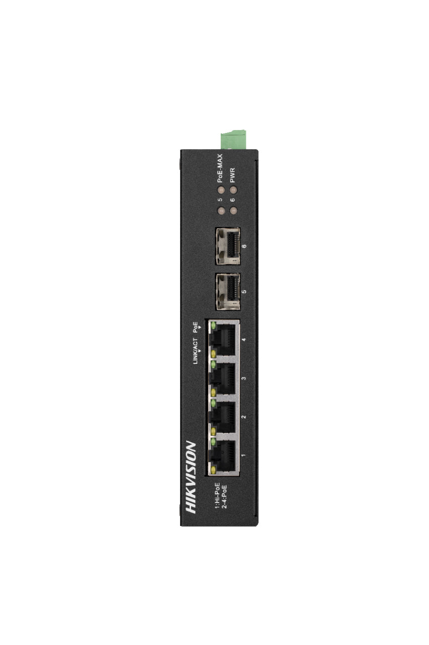 Hikvision Digital Technology DS-3T0506HP-E-HS switch di rete Non gestito Gigabit Ethernet (10-100-1000) Supporto Power over Ethernet (PoE) Nero