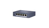 Hikvision Digital Technology DS-3E0505HP-E switch di rete Non gestito Gigabit Ethernet (10-100-1000) Supporto Power over Ethernet (PoE) Blu