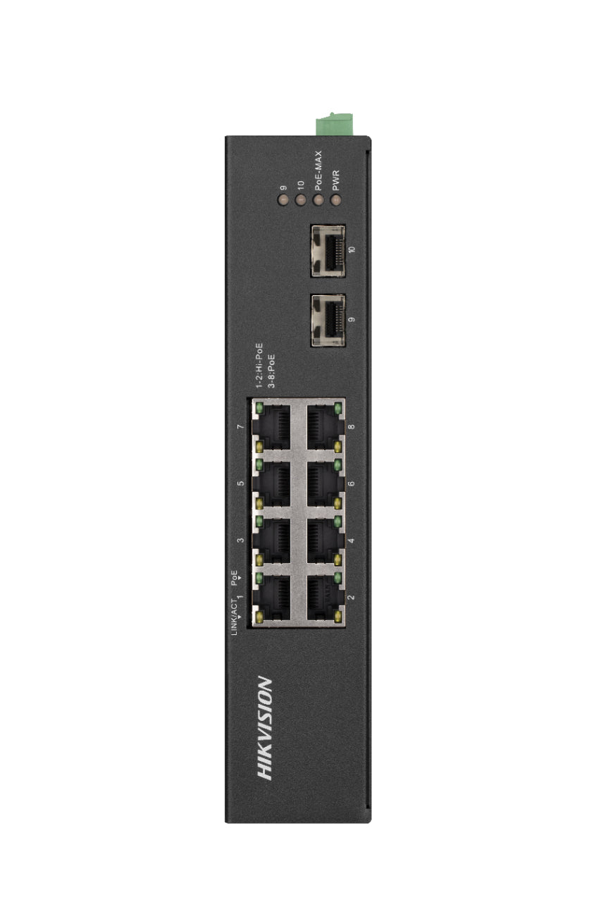 Hikvision Digital Technology DS-3T0510HP-E-HS switch di rete Non gestito Gigabit Ethernet (10-100-1000) Supporto Power over Ethernet (PoE) Nero