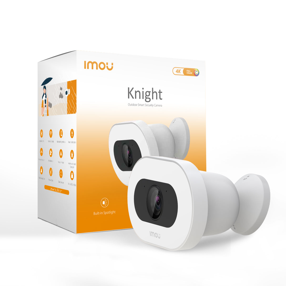 IPC-F88FIP-IMOU - Imou Knight Telecamera 4K (8MP) Wi-Fi da esterno con sirena e faretto