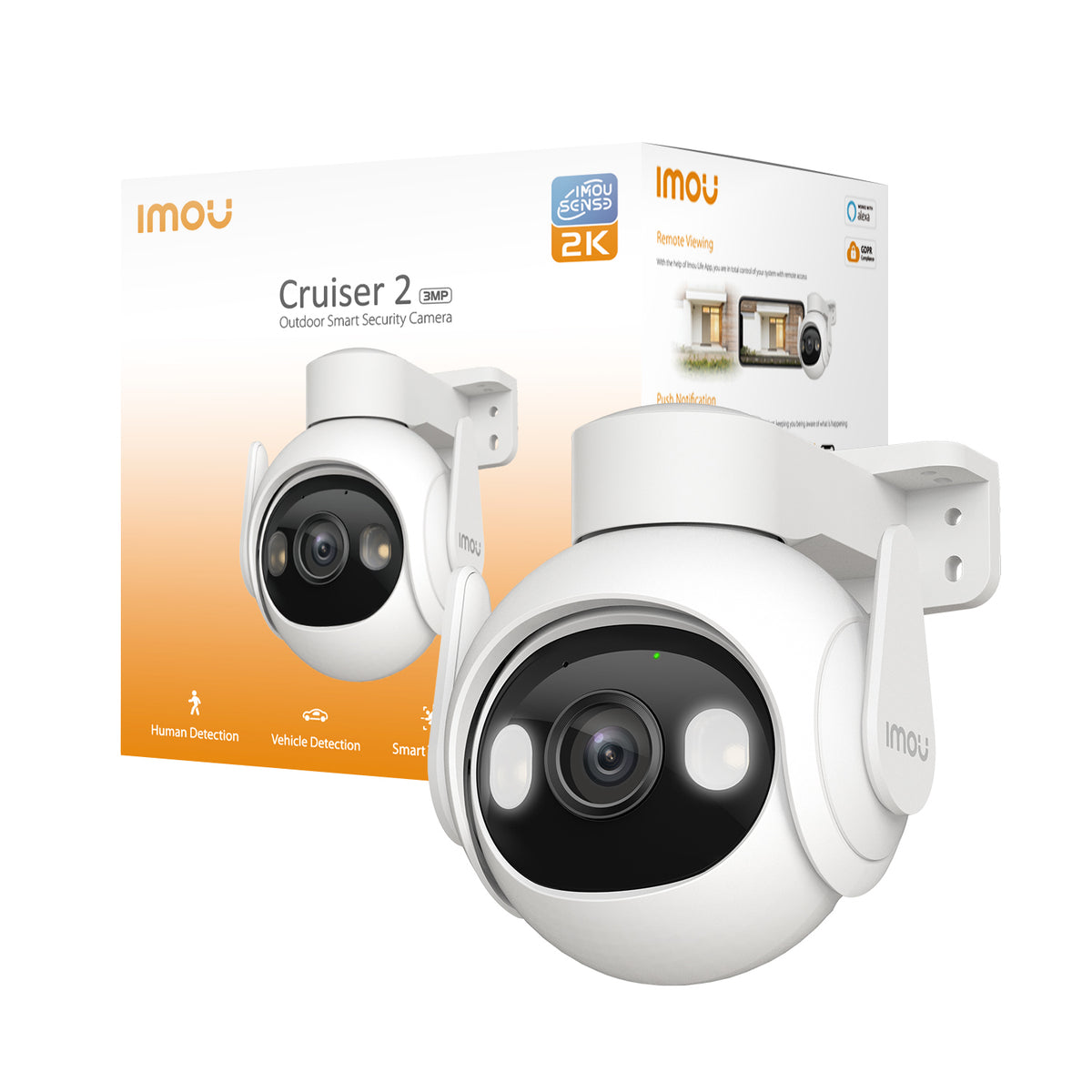 IPC-GS7EP-3M0WE-IMOU - Imou Cruiser 2 - 2K - Telecamera Motorizzata da esterno Full Color in Wi-Fi 6